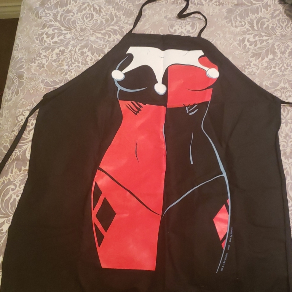🦇♦️Harley Quinn♠️ Adult Apron NWOT